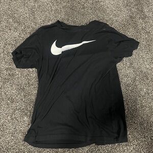 Nike Black T-Shirt with White Logo